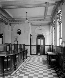 The main banking hall at the National Bank, Baker Street, Westminster, London, 1926. Artist: Bedford Lemere and Company