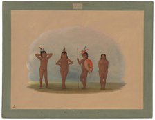 Four Zurumati Children, 1854/1869. Creator: George Catlin.