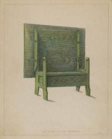 Chest-Settee-Table-Comb, c. 1936 Creator: Franklin C. Moyan.