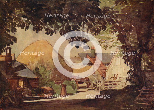 'The Farmyard', c1915. Artist: Alfred William Rich.