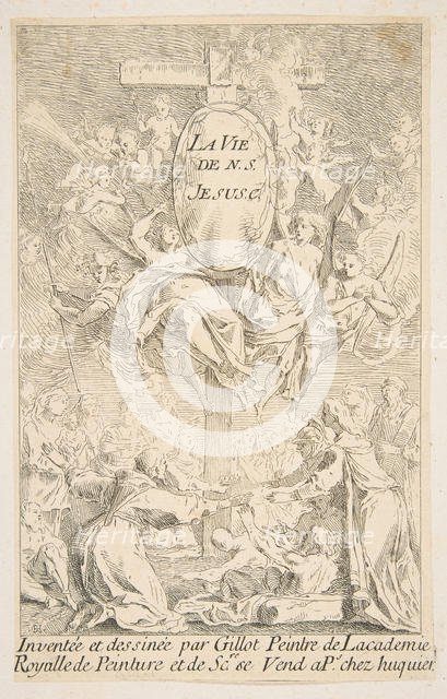 Frontispiece to the series The Life of Christ.n.d. Creators: Claude Gillot, Jacques Gabriel Huquier.