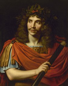 Molière in the role of Julius Caesar in "La Mort de Pompée" by Pierre Corneille, 1656. Creator: Mignard, Nicolas (1606-1668).