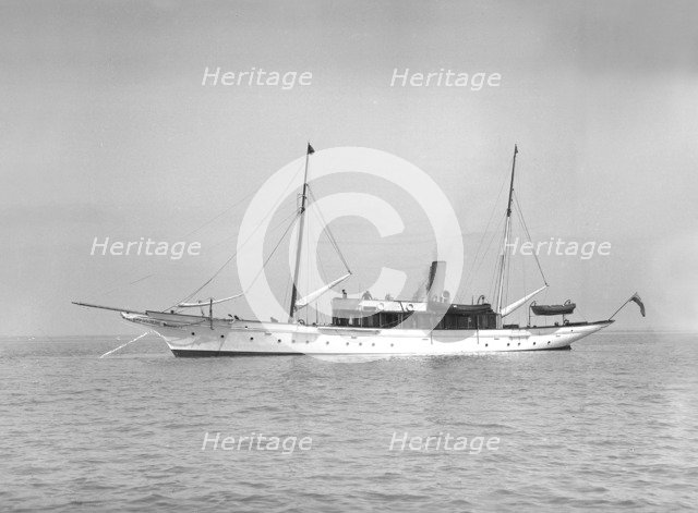 The steam yacht 'Westoe', 1911. Creator: Kirk & Sons of Cowes.