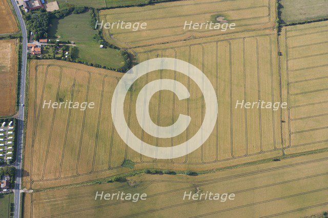 Neolithic henge reused as a Bronze Age ringwork in Hornsea, East Yorkshire, c2010. Artist: Dave MacLeod.