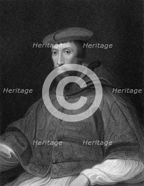 Cardinal Reginald Pole (1500-1558), Archbishop of Canterbury, 1824.Artist: W Holl