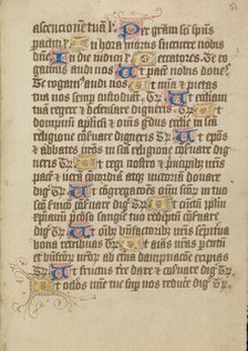 Decorated Text Page, about 1480-1490. Creator: Unknown.