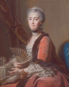 Anne Marie Louise Nicole de Lamoignon de Malsherbes, Countess of Sénozan, c1751. Creators: Jean Valade, Anne-Nicole de Lamoignon Sénozan.