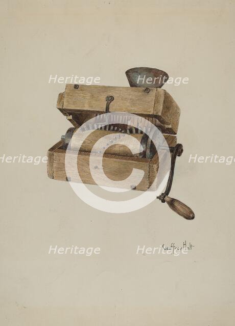 Meat Grinder, c. 1939. Creator: Geoffrey Holt.