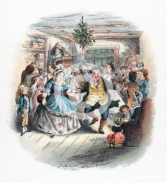 A Christmas Carol: Mr Fezziwig's Ball, 1843. Artist: John Leech