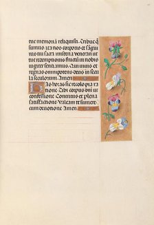 Hours of Queen Isabella the Catholic, Queen of Spain: Fol. 49r, c. 1500. Creator: Master of the First Prayerbook of Maximillian (Flemish, c. 1444-1519); Associates, and.