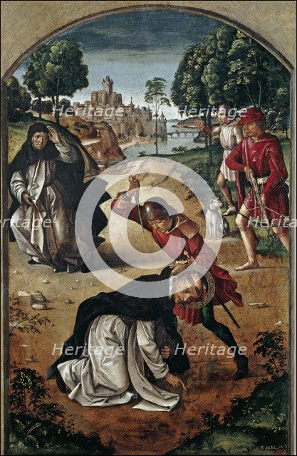 The Death of Saint Peter of Verona, 1493-1499. Artist: Berruguete, Pedro (1450-1503)