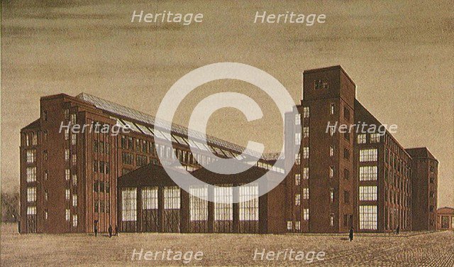 AEG High Tension Factory, Berlin. Artist: Behrens, Peter (1868-1940)