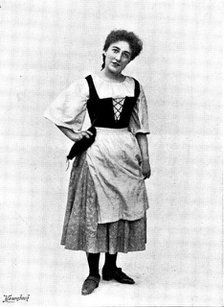 "Hänsel and Gretel,'' at the Gaiety Theatre: Miss Jeanne Douste as Gretel, 1895. Creators: George Meisenbach, George Henry Hana, Hana Studios Ltd.