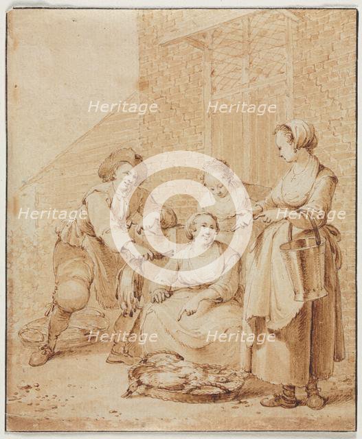 The Poultry Woman, second half 18th century. Creator: Hendrik Meijer (Dutch, 1737-1793).