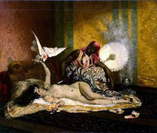 Odalisque', 1870s. Creator: Roybet, Ferdinand (1840-1920).