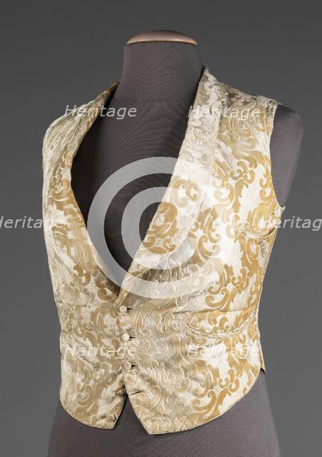 Evening vest, American, 1885-95. Creator: Unknown.
