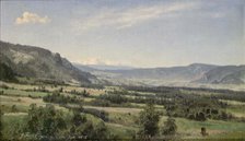 View of the Lier Valley, 1856. Creator: Joachim Frich.