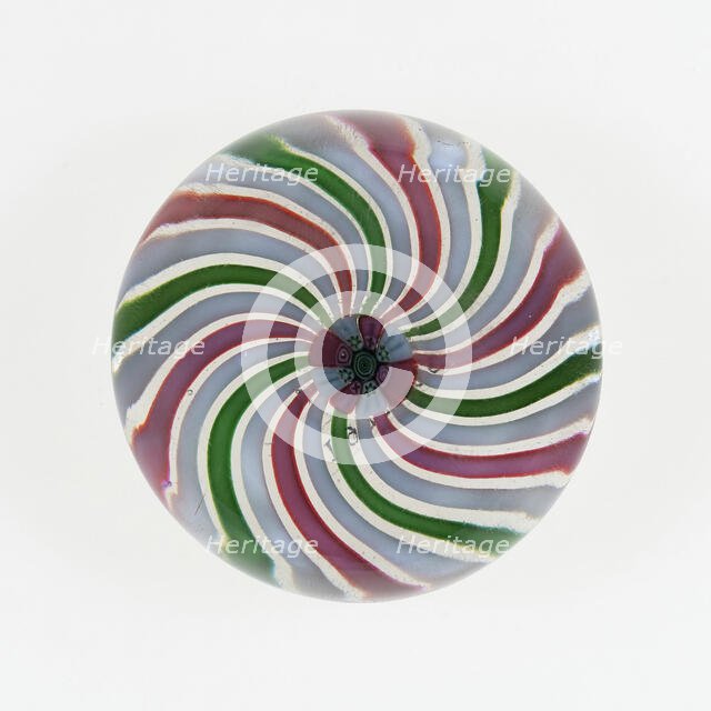Paperweight, Clichy, c. 1845-55. Creator: Clichy Glassworks.
