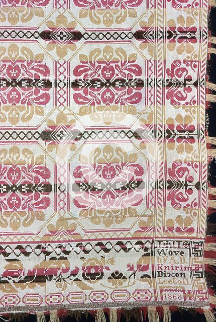 Coverlet, Illinois, 1868. Creator: Adam D. Knirim.