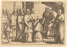 Papal Audience, 1612. Creator: Jacques Callot.