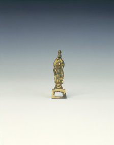 Gilt bronze Avalokitesvara, Sui dynasty, China, 581-618 AD. Artist: Unknown