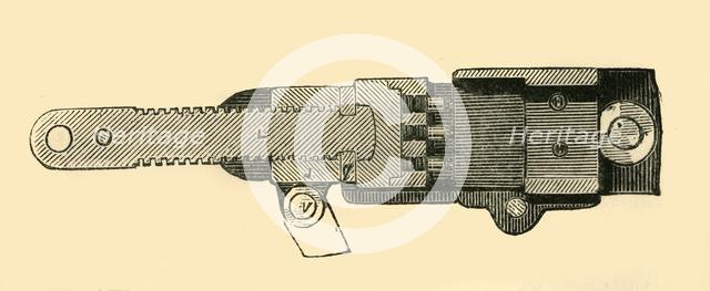 'French Mitrailleuse - Section of the Breech End', c1872.  Creator: Unknown.