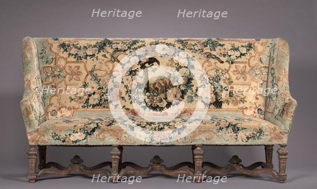 Set of Four Chairs and Settee, c. 1715. Creator: Royal Savonnerie Manufactory, Chaillot Workshops (French, est. 1627).