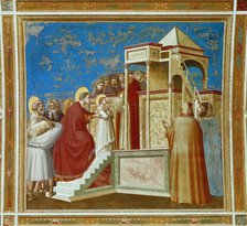 Presentation of the Virgin in the Temple (From the cycles of The Life of the Blessed..., 1304-1306. Creator: Giotto di Bondone (1266-1377).