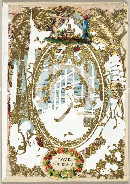 I Love Thee Dearly (Valentine), 1855/59. Creator: Unknown.