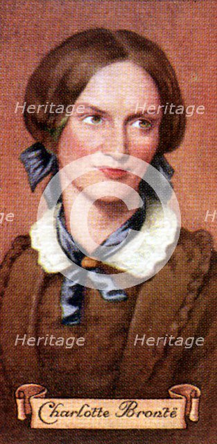Charlotte Bronte, taken from a series of cigarette cards, 1935. Artist: Unknown