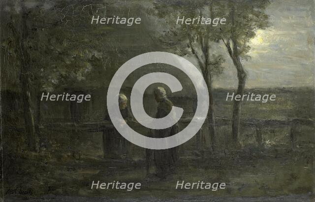 'Neighborly Gossip', 1897. Creator: Jozef Israels.