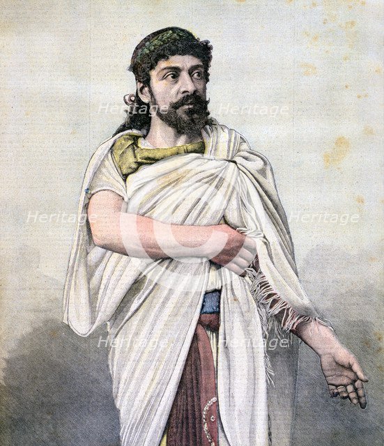 Jean Mounet-Sully as Oedipus in L'Oedipe roi, Comédie Française, 1892. Artist: Unknown