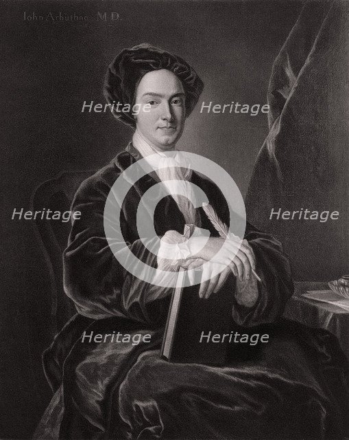 John Arbuthnot, Scottish physician, satirist, mathematician and polymath (1906). Artist: Unknown