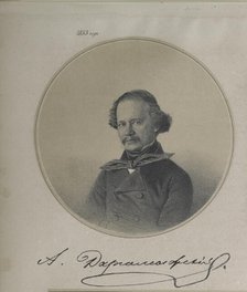 Portrait of the composer Alexander Dargomyschski (1813-1869), 1853. Creator: Timm, Wassili (George Wilhelm) (1820-1895).