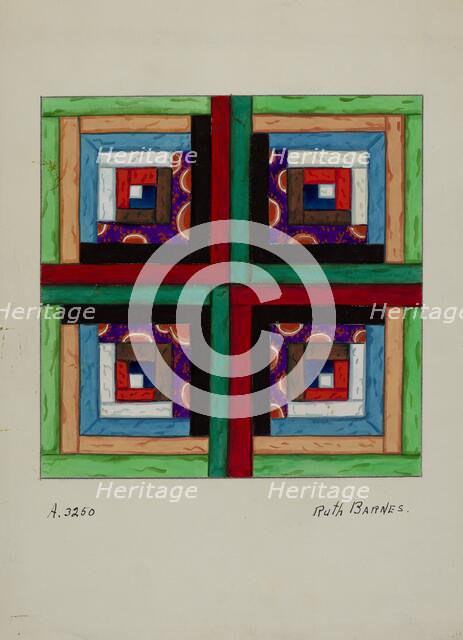 Quilt, c. 1936. Creator: Ruth M Barnes.