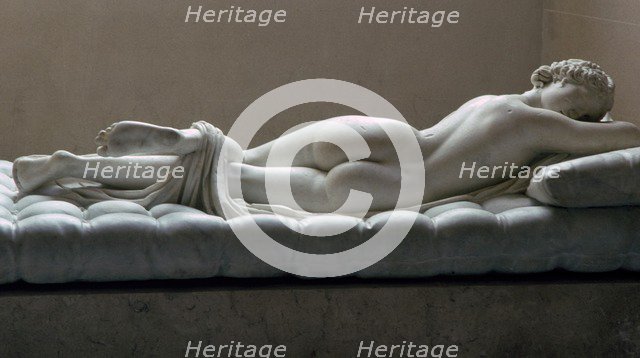 Statue of a sleeping Hermaphrodite, Artist: Unknown