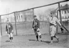 Unidentified, Frank Laporte, And Clyde Milan, Washington Al (Baseball), ca. 1912-1913. Creator: Harris & Ewing.