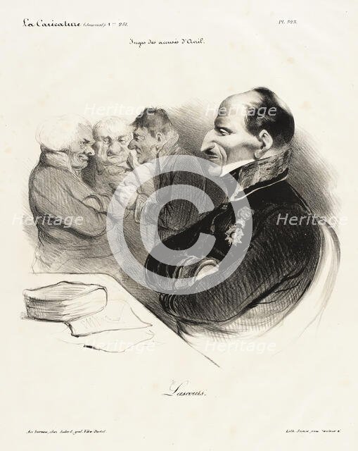 Baron de Lascours, 1835. Creator: Honore Daumier.