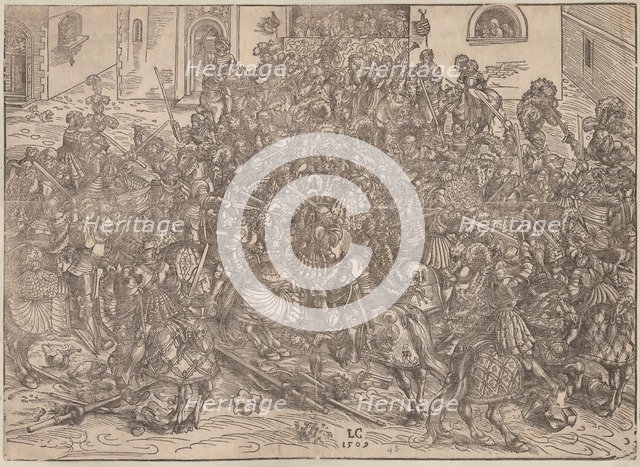 Tournament, 1509. Artist: Cranach, Lucas, the Elder (1472-1553)