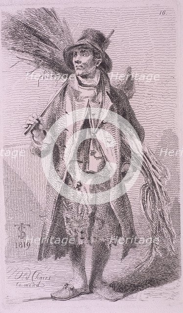 'Old Chairs to mend', Cries of London, 1819. Artist: John Thomas Smith