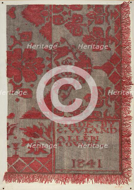 Coverlet, c. 1940. Creator: Helen Balfour.