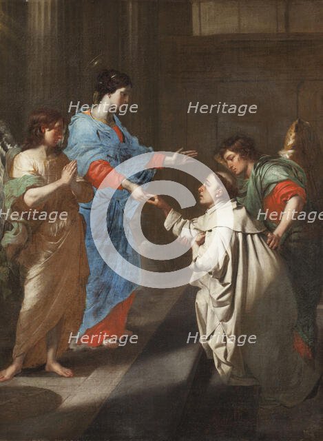 The Mystical Engagement of the Blessed Hermann Joseph to the Virgin Mary. Creator: Carlier, Jean-Guillaume (1638-1675).