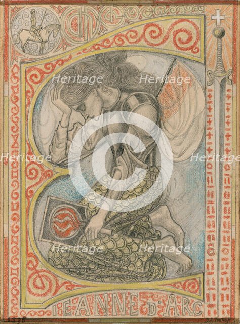 Joan of Arc, 1898. Creator: Jan Toorop.