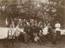 The Family of Irkutsk Merchant Belogorov at a Picnic., 1910-1919. Creator: Unknown.