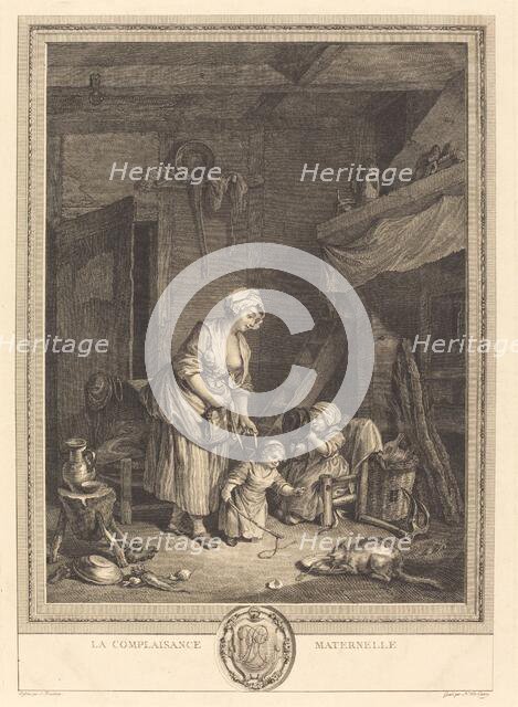 La Complaisance maternelle, 1776. Creator: Nicolas Delaunay.