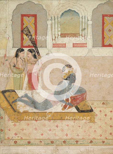 Krishna Awaiting Radha, c. 1750-1760. Creator: Unknown.