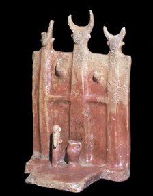 Terracotta model of a shrine, from Cyprus. Artist: Unknown