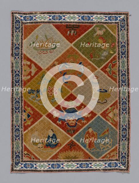 Panel (Dress Fabric), China, Qing dynasty (1644-1911), 1875/1900. Creator: Unknown.