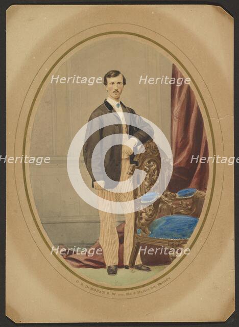 Portrait of a man, late 1850s. Creator: Oliver Boudrias DeMorat.