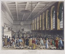 Fire at Custom House, London, 1814. Artist: Anon